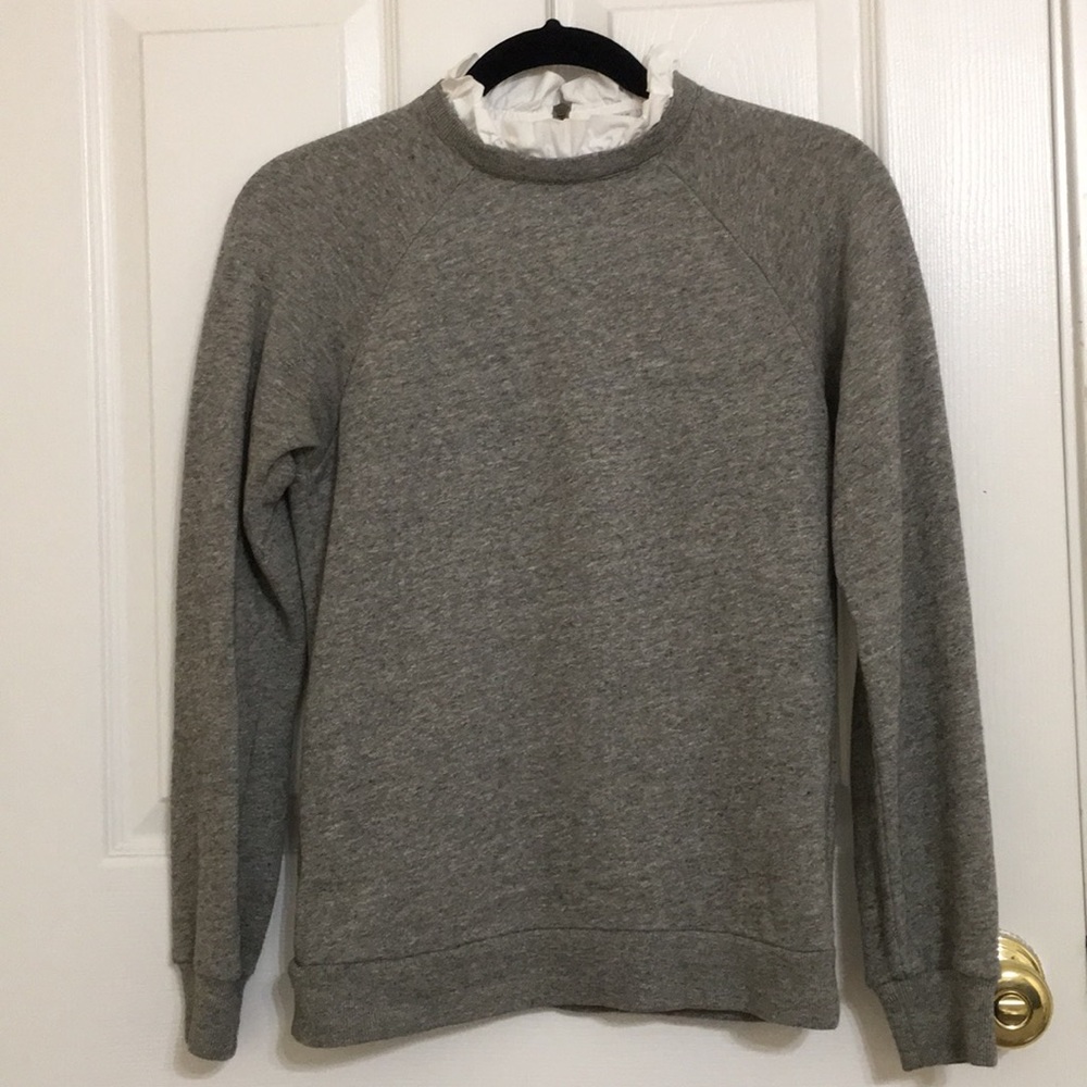 jcrew collared sweatshirt
